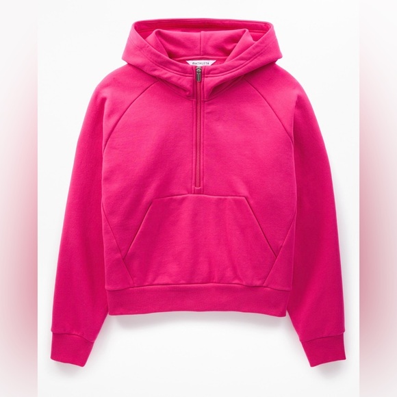 NWT Athleta 2X Easy Fleece 1/2 Zip Hoodie - Picture 9 of 12
